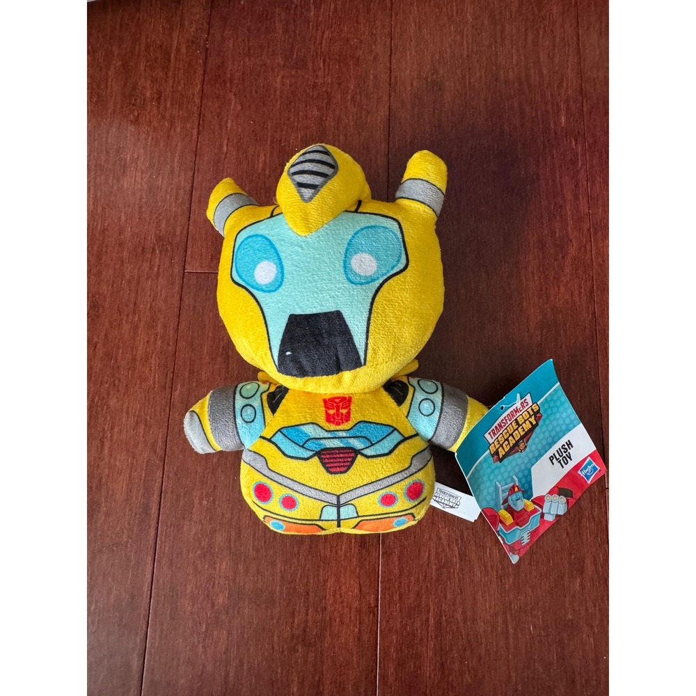 Transformers Rescue Bots Academy‎ Bumblebee Plush Toy Yellow Hasbro NWT 7.5in